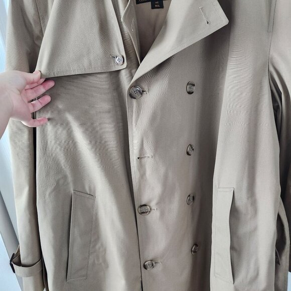 Botany 500 Tan Removable Lining Trench Coat - Picture 10 of 12